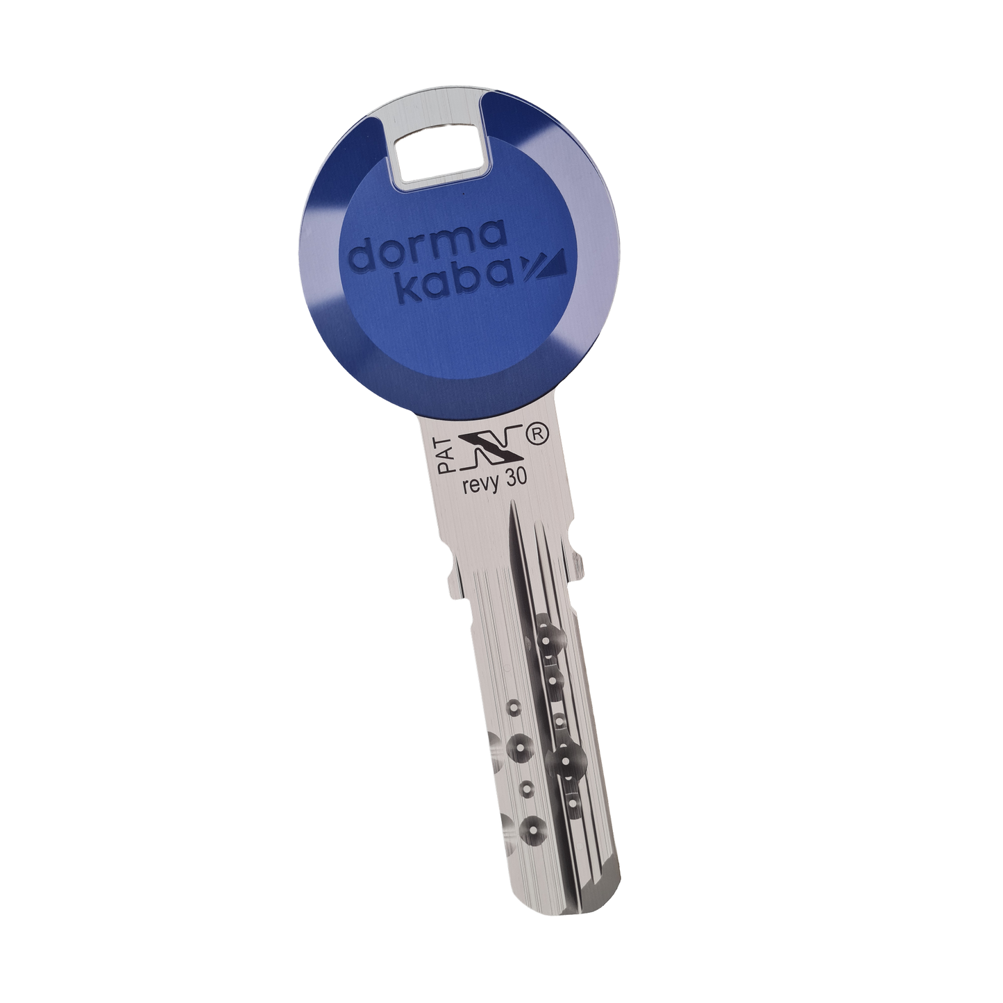 Cardboard profile reversible key "revy"