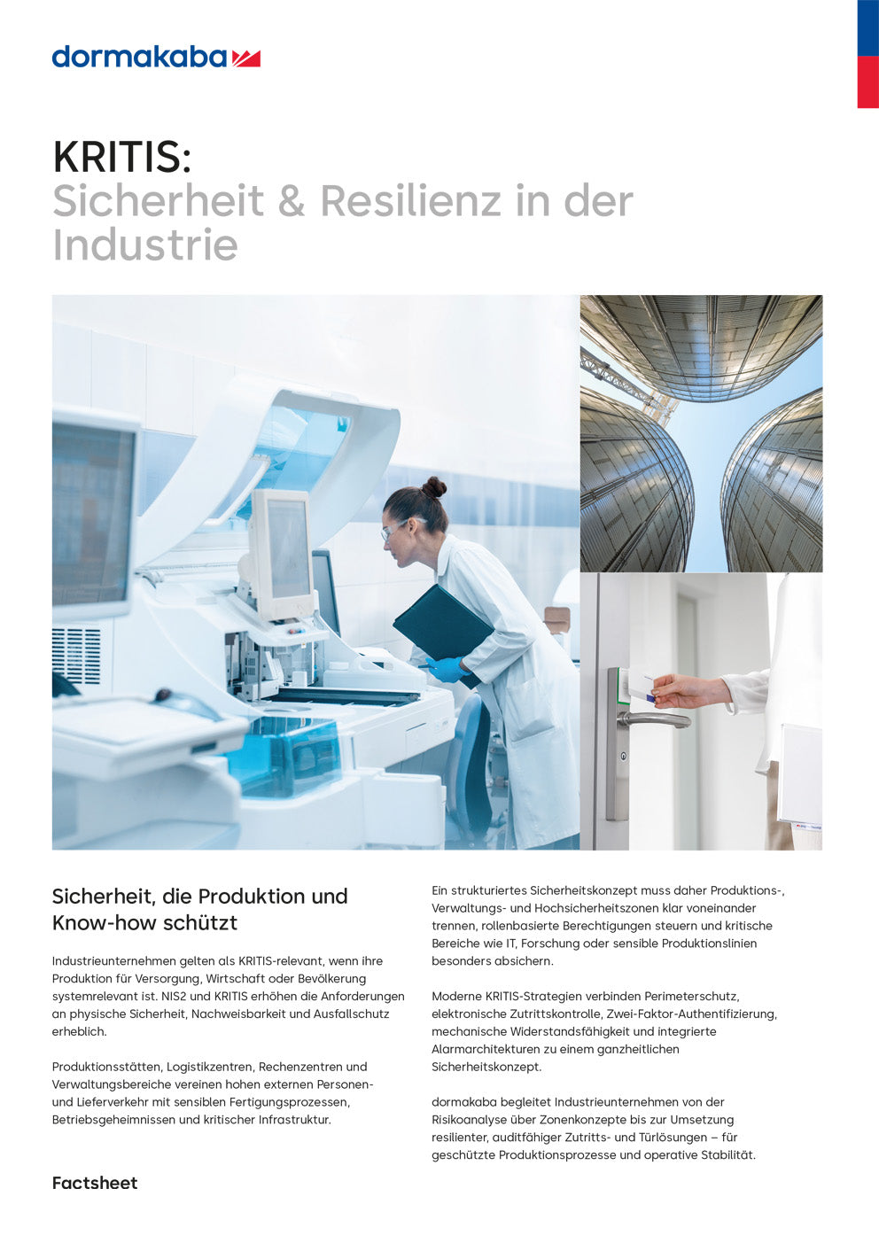 FS dormakaba KRITIS Industrie de