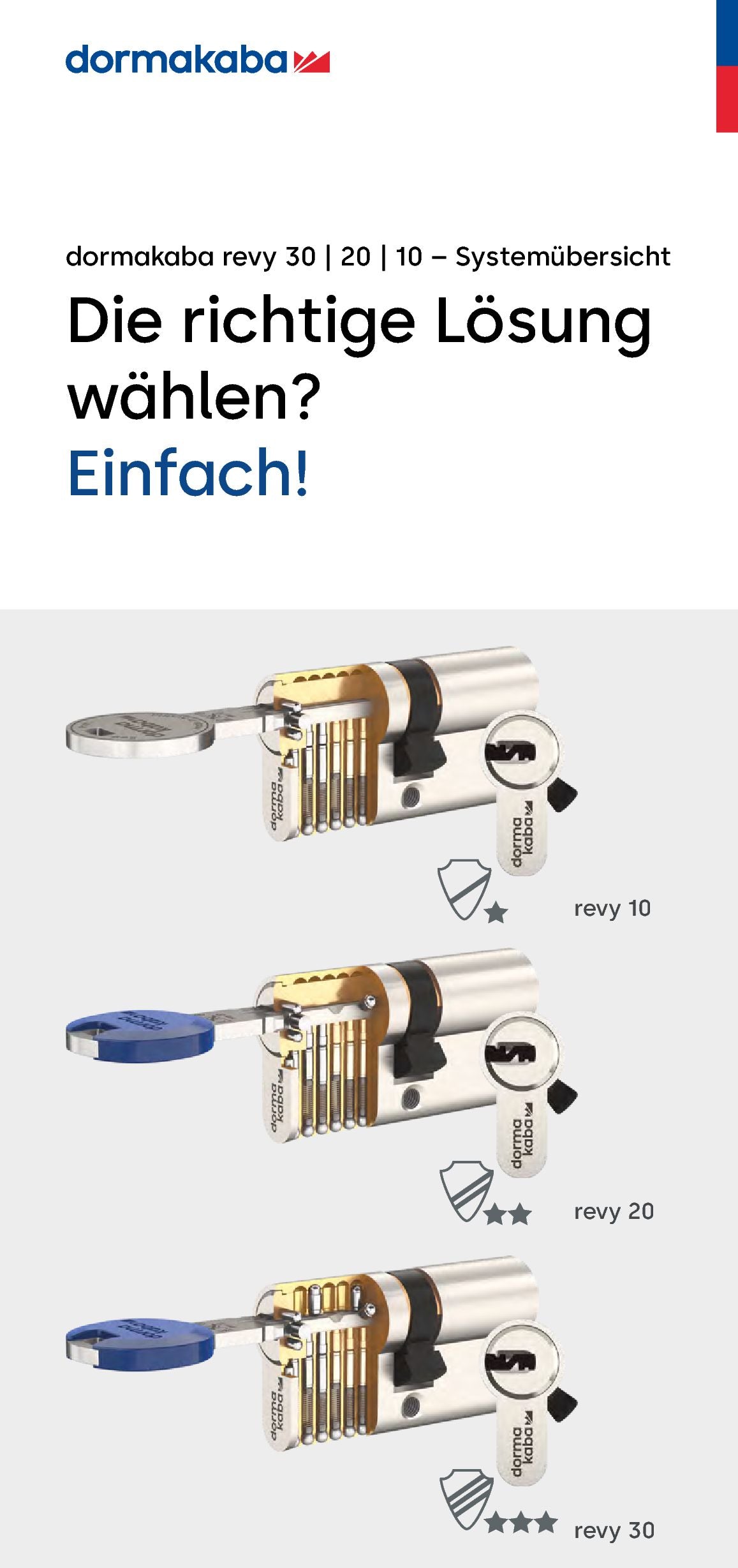 Inlay Endkundenflyer Revy Systemübersicht