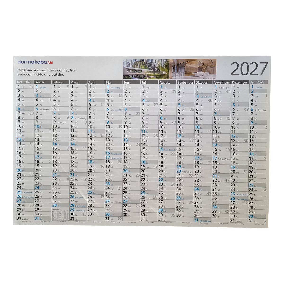 Wandplaner 2027 DIN A0 Kalender