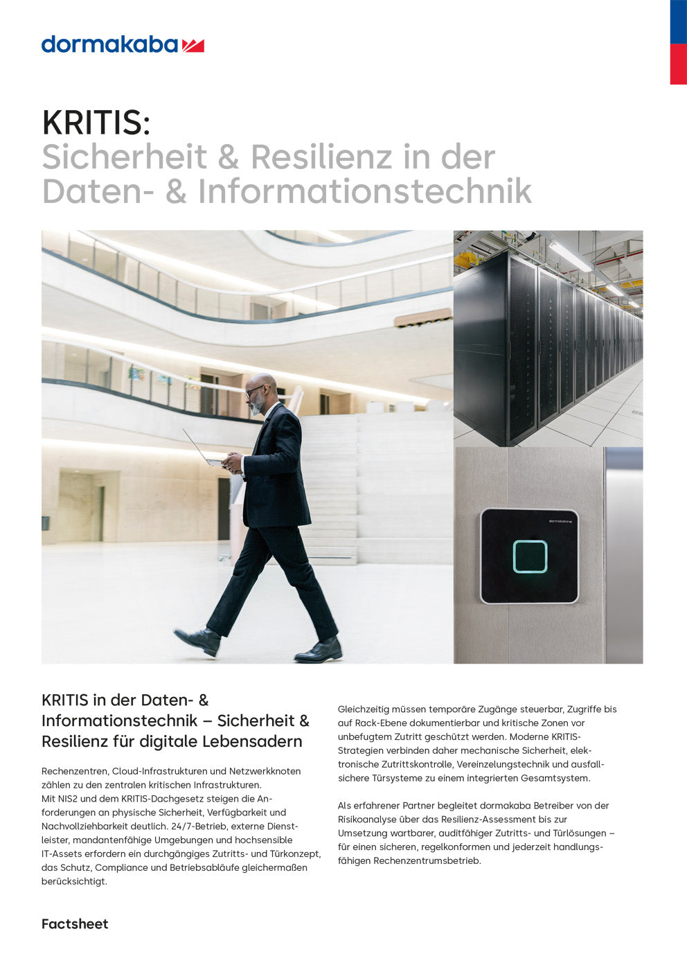 FS dormakaba  KRITIS Rechenzentren de